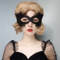 Gothic Black Queen Noble Masquerade Adult Halloween Devil Anime Cosplay Eye Mask MS21685