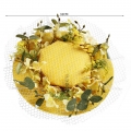 Vintage Fishnet and Flower Fascinator Bowler-hat Princess Hair Clip Cosplay Party Accessory J21678