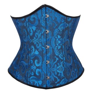 Victorian Gothic Brocade Boned Underwear Waist Cincher Body Shaper Underbust Corset N21650