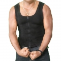 Men's Sexy Matte Ultra-thin Mesh Stretchy Vest Shapewear Body Shaper One-piece Underwear N21615