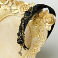 Gothic Black Rose Lolita Spider Pendant Halloween Party Cosplay Anime Decorations Headband J21544