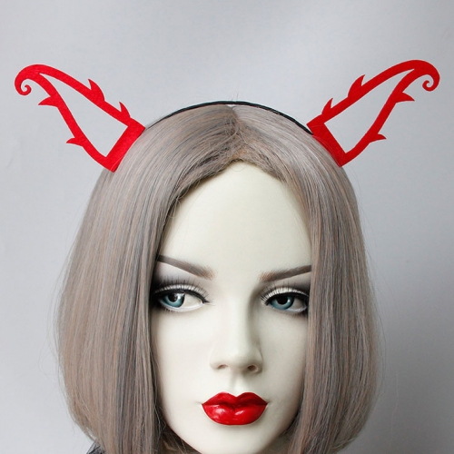 Sexy Red Monster Hollow-out Horns Halloween Party Cosplay Anime Decorations Headband J21534