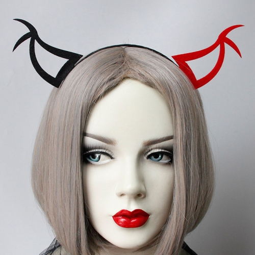 Sexy Black and Red Demon's Horns Monster Halloween Party Club Decorations Headband J21528