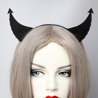 Gothic Demon's Horns Halloween Party Decorations Headband J21519