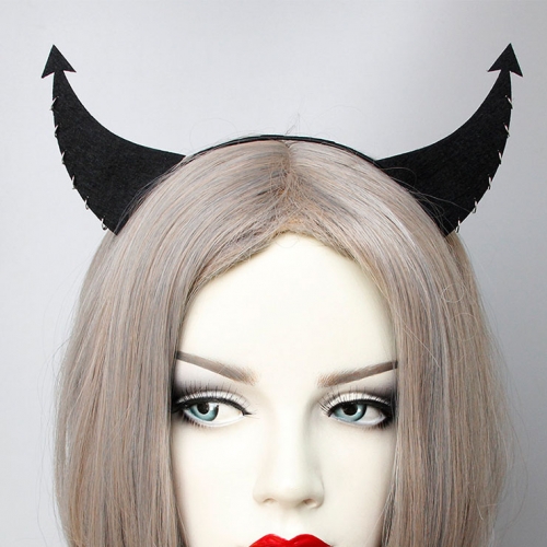 Gothic Demon's Horns Halloween Party Decorations Headband J21519