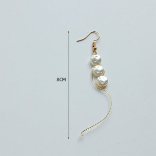 Lovely Pearl Artificial Mermaid Cosplay Handmade Summer Beach Vacation Pendant Earrings J21461