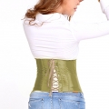 Women's Sexy Green Stain Plastic Boned Underbust Waist Cincher Corset N21114