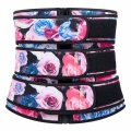 Fashion Flower Print Neoprene Velcro Sports Waist Trimmer Bones Body Shaper Belt N20878