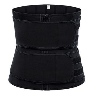 Fashion Black Neoprene Velcro Sports Waist Trainers Gym Body Shaper Waistband N20870