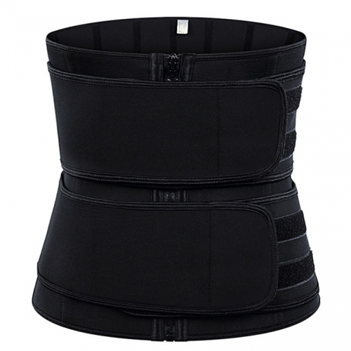 Fashion Black Neoprene Velcro Sports Waist Trainers Gym Body Shaper Waistband N20870