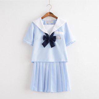 2Pcs Cute JK Academy Uniform Sets Schoolgirl Halloween Cosplay Costume N20612