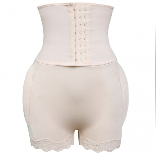 Sexy Complexion High Waist Elastic Seamless Shorts Waist Sealing Shaping Belly Pants PT20391