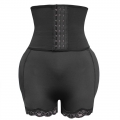 Sexy Black High Waist Elastic Slimming Seamless Shorts Waist Sealing Shaping Belly Pants PT20390