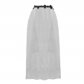 One-piece Black Embroidered Single-breasted Sheer Gauze Cloak Corset Accessories N20236