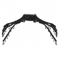 Victorian Gothic Black Lace High Neck Shoulder Chain Cape Corset Shrug N20218