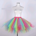 Lovely Double Layered Gauze Outer Elastic Band High-waisted Tulle Tutu Skirt HG20207