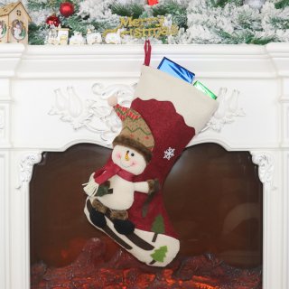 Christmas Stocking Snowman Eve Dinner Party Tree Decoration Accessory XT19914