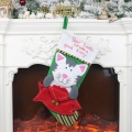 Christmas Cat Stocking for Pets Dinner Party Tree Decoration XT19906