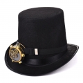 Steampunk Monocular Spectacles Gear Glass Masquerade Halloween Costume Top Hat J19841