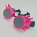 Fashion Pink Rivet Black Lens Masquerade Party Accessory Glasses Goggles MS19750