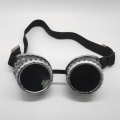 Steampunk Black Lens Thick Lines Frame Glasses Adjustable Belt Cosplay Party Goggles MS19742