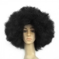 Fashion Black Natural Soft Fluffy Explosion Head Hair Modeling Carnival Party Wig MS19656