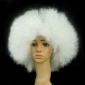 Fashion White Natural Soft Fluffy Explosion Head Hair Modeling Carnival Party Wig MS19654