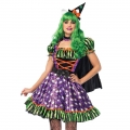 Sexy Adult Hello Kitty Little Black Hat Mini Dress Masquerade Cosplay Costume N19549