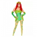 3Pcs Sexy Green Jungle Girl Sling Tight Jumpsuit Halloween Cosplay Costume N19548