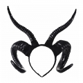 Gothic Dark Department Witch Antelope Horn Headband Halloween Hair Accessory N19533