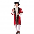Noble Men's Medieval Knight Chivalry Robe Adult Drama Cosplay Costume N19481