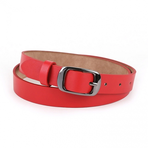 Fashion PU Leather Alloy Rectangle Buckle Waist Belt Accessory N18779