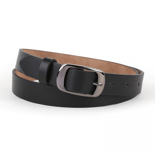 Fashion PU Leather Alloy Rectangle Buckle Waist Belt Accessory N18778