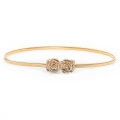 Noble Golden Rose Elastic Alloy Thin Slender Waist Belt Accessory N18775