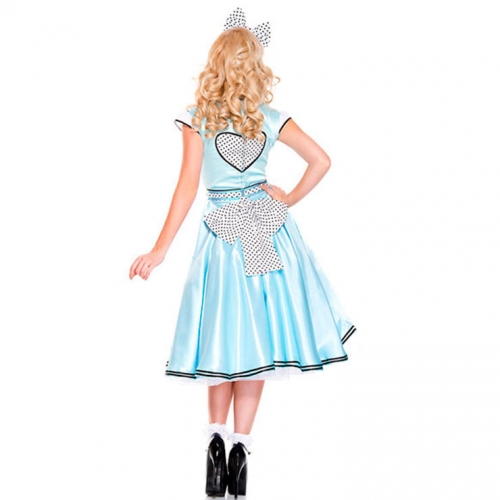 Adorable Alice Light Blue Wonderland Role Play Costume N18683