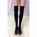 Lovely Pure Black French Maid Cosplay Anime Stockings HG18456