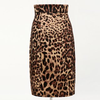 Women's Fashion Leopard Print High Waist Slim-fitting Midi Barrel Skirt N18433