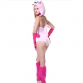 Exclusive Furry Polly Pinky Monster Costume Circus Girl Clown Cosplay Halloween Costume N18228