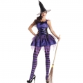 Nitty Sexy Purple Moon Star Witch Halloween Adult Costume N18177