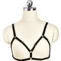 Sexy Flirating Straps Lingerie Black Bundle Elastic Bra N18160