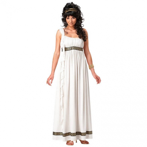 White Holy Greek Goddess Adult Cosplay Costume N17744