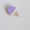 Fashion Lovely Light Purple Ice Cream Brooch J17522