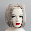 Sexy Charming White Fishnet Butterfly Party Face Mask MS17324