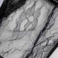 Sexy Black Deep V Cut Out Floral Lace Bodysuit One-piece Lingerie Set N17259