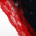 Sexy Black Floral Lace Off Shoulder One-piece Chemise Lingerie with Handcuff N17023