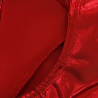 Sexy Red Faux Leather Night Club Panties PT16477
