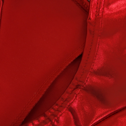 Sexy Red Faux Leather Night Club Panties PT16477