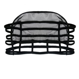 Sexy Black Strapless Hollow Out Mesh Bra Top and Skirt Bikini Lingerie Set N16462
