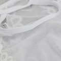 Charming White Floral Lace Bra Top and Panty Lingerie Set N16412