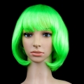 Women's Fashion Green Short Bob Hair Cosplay Party Wigs MS16102